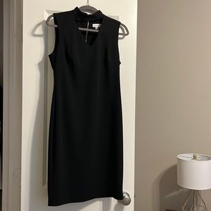 Calvin Klein Black Dress With Front Cutout